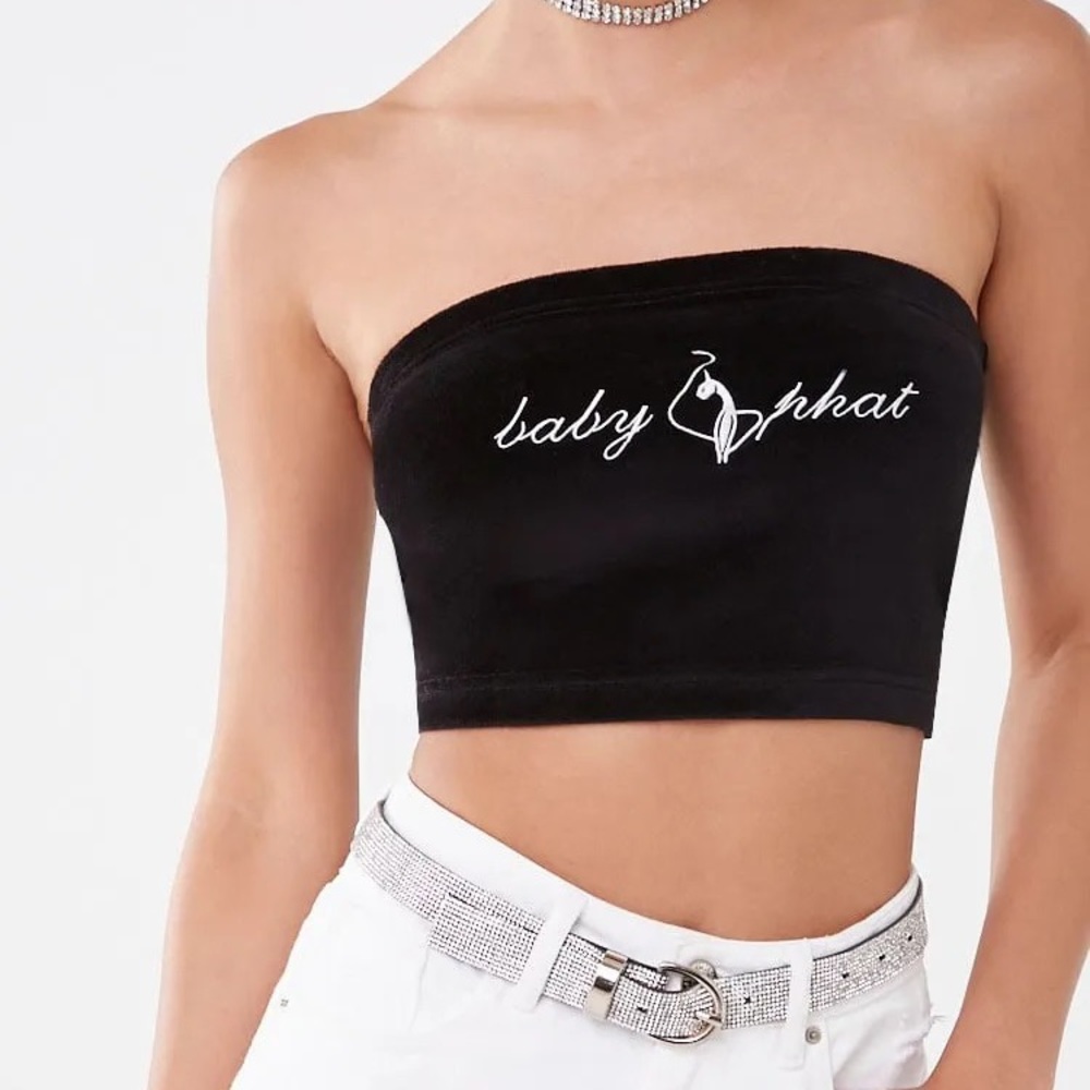 baby phat velour tube top